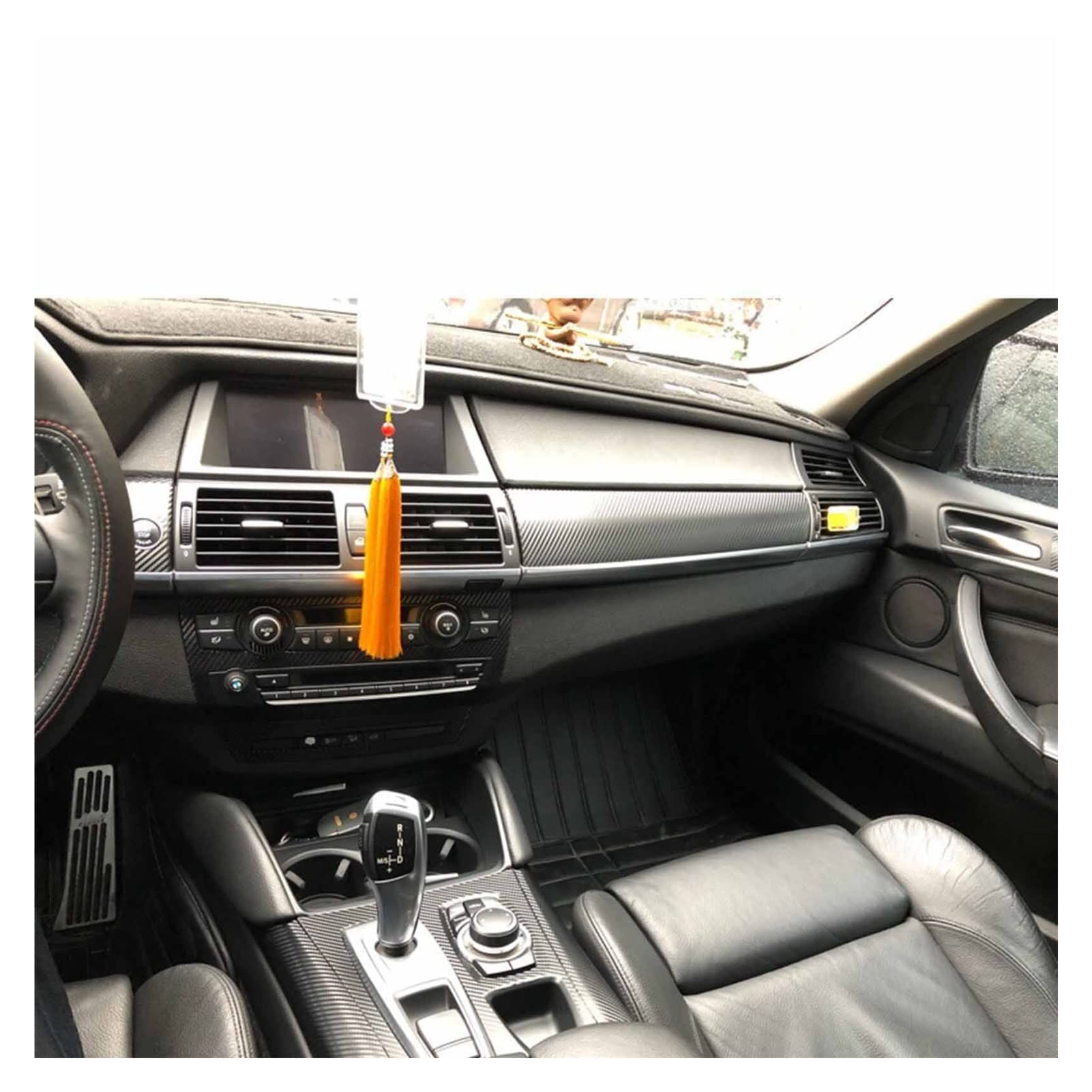 Fit For BMW X5 E70 X6 E71 Carbon Fiber Interior Accessories Whole